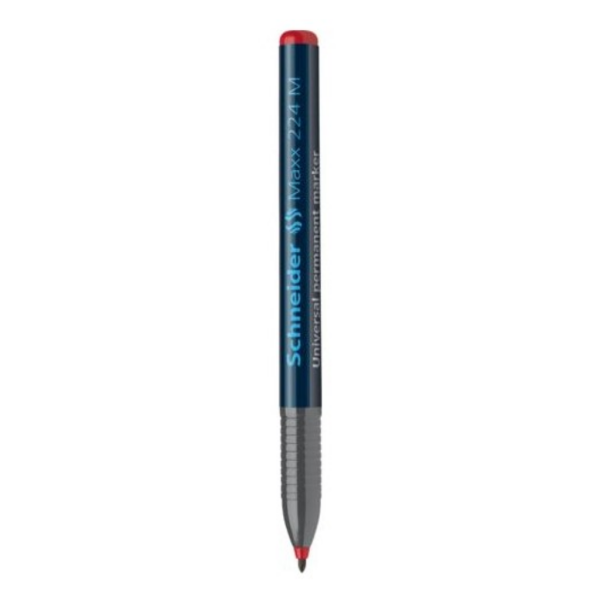 Schneider Maxx224 Asetat Kalemi Kırmızı - 1.0 M - Cam Kalemi