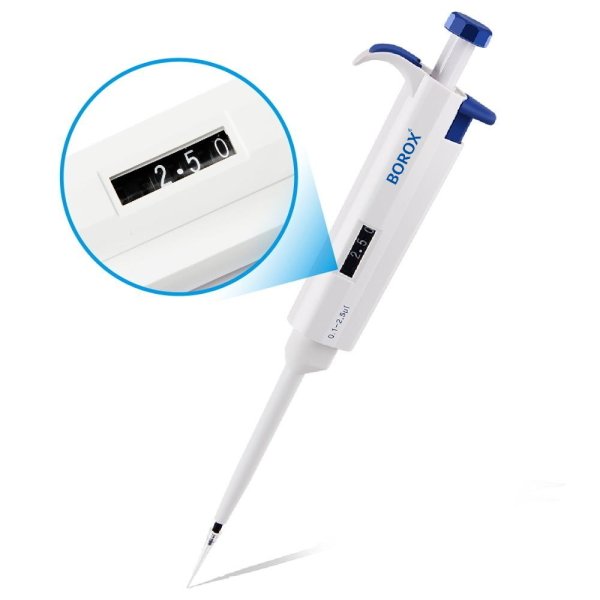 Otomatik Pipet 0.1 - 2.5 µl - Mikropipet - Ayarlanabilir