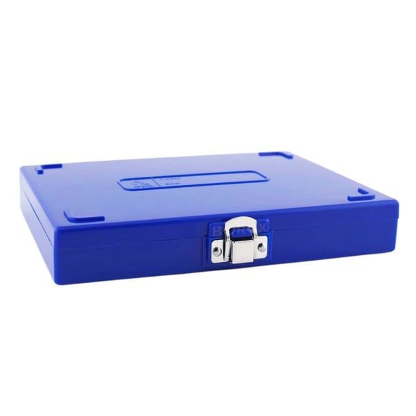 Borox Mikroskop Slide Saklama Kutusu - Mantar Tabanlı 100lü Slayt Kabı - Metal Kilitli - 5 Farklı Renk Set