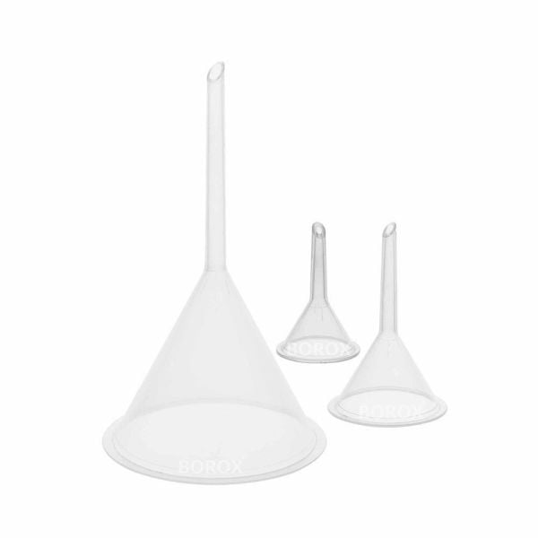 Borox Plastik Analitik Huni 75mm - Laboratuvar Hunisi