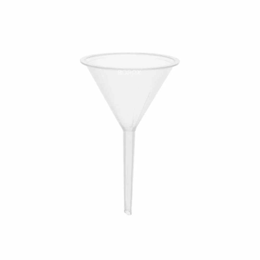 Borox Plastik Analitik Huni 75mm - Laboratuvar Hunisi