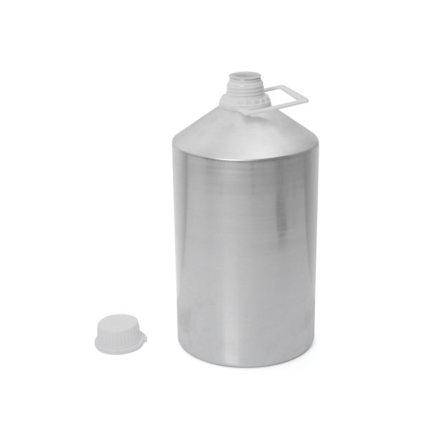 Borox Alüminyum Şişe 5000 ml - Kulplu Tıpalı ve Kapaklı Şişe