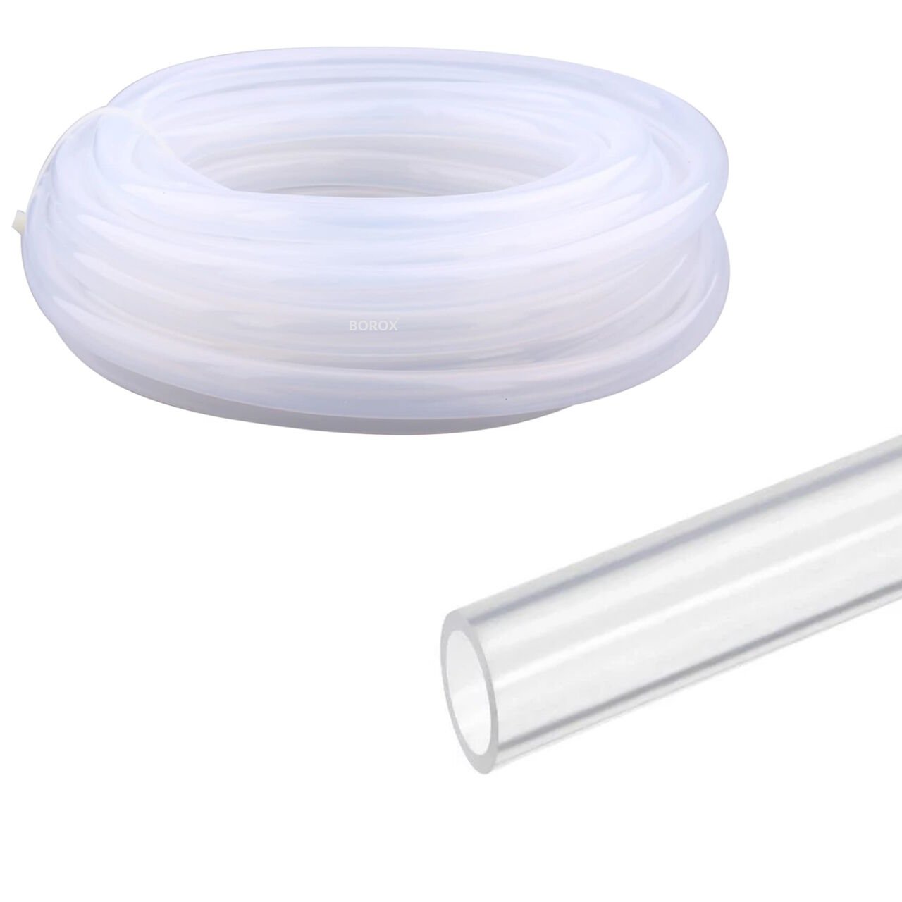 Borox Silikon Hortum 14x18mm - Şeffaf 10 metre - Silicon Hose Platin