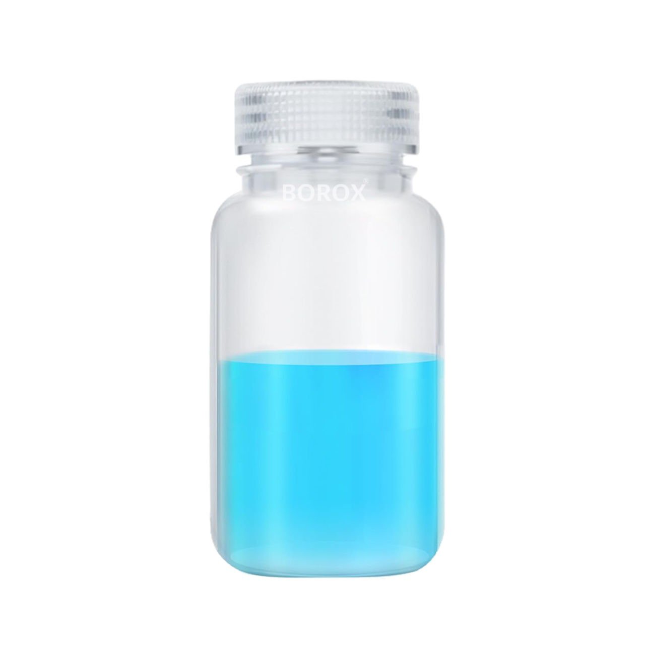 Borox Numune Şişesi 250ml - Vida Kapaklı - PP Şeffaf Şişe - Geniş Ağızlı Saklama Şişesi