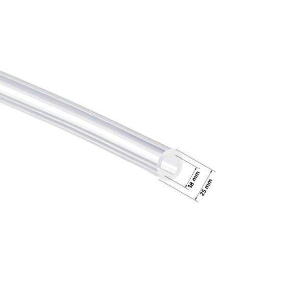 Borox Silikon Hortum 18x25mm - Şeffaf 10 metre - Silicon Hose Platin