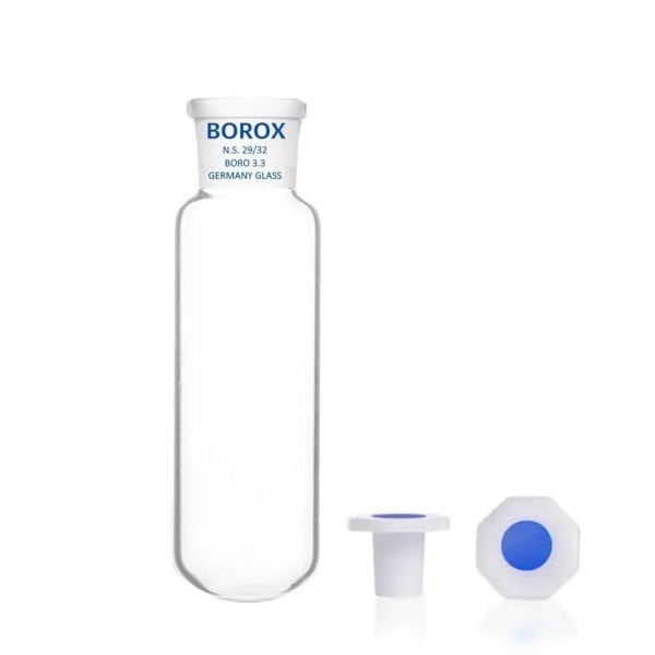 Borox Cam Deney Tüpü Kapaklı 80ml - Test Tüpü 29/32 Şilifli PP Tıpalı